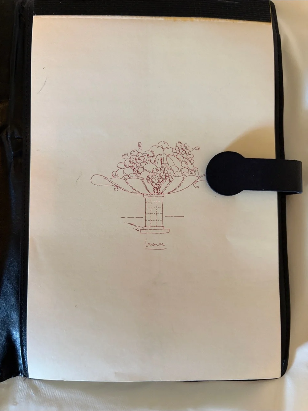 🖤 RARE VINTAGE Michael Graves Leather Folio Organizer